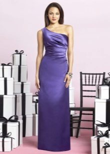 rochie lungă violet