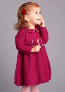 Плетена хаљина за девојчице од 5 година