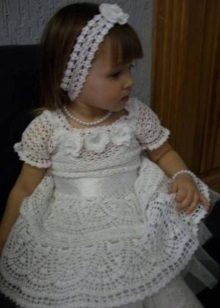 שמלת תינוק סרוגה
