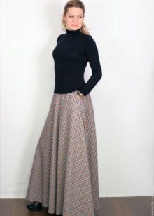  long skirt in cold weather