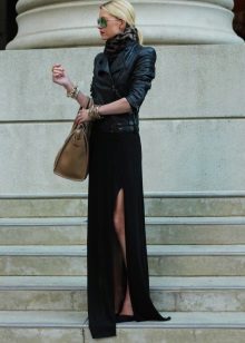 crna suknja s prorezom