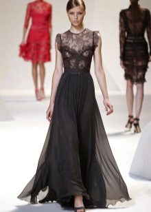 черна пола във вечерна рокля