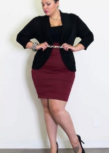 high waist pencil skirt for overweight women