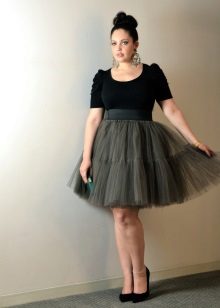 elegant tulle skirt for obese women