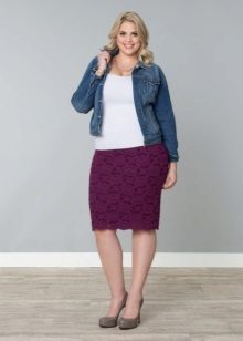 lace pencil skirt for overweight women