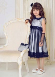 Κοκτέιλ φόρεμα για ένα κορίτσι με φούστα Τατιάνα