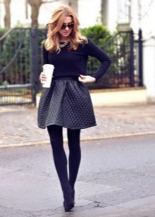 Conical skirt for girls with slim legs