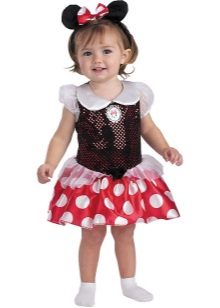 Novogodišnja haljina za djevojčicu od 2 godine Mickey Mousea