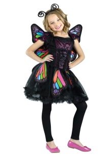 Vestido de ano novo para a menina de 9 anos uma borboleta