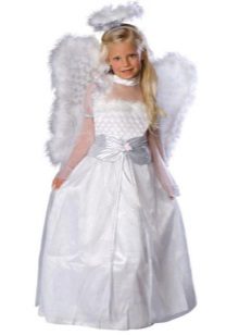Újévi és karácsonyi ruha angyal a lány számára
