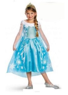 Vestido de ano novo Cinderela para a menina azul
