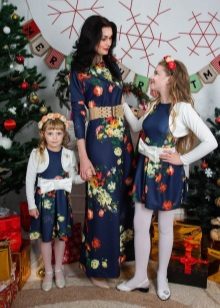 New Year's dress for the girl and mother