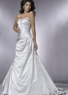laconic taffeta wedding dress