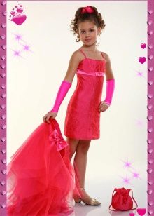 Абитуриентска рокля с подвижна пола за момиче на 5 години