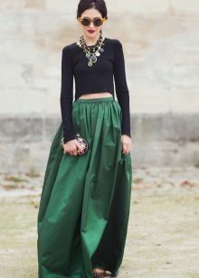 smaragdo sijonas