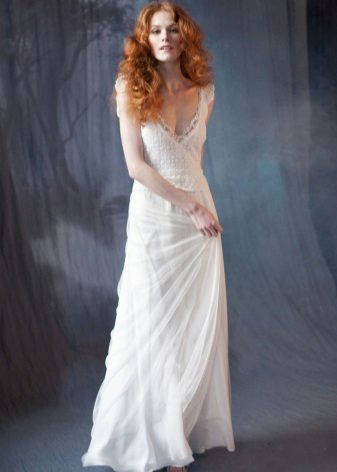 Vestido de novia rústico simple de Bohemian Bride