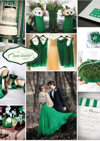 Pakaian Emerald - kombinasi dengan kuning - busur