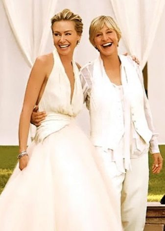 Traje de boda Portia de Rossi
