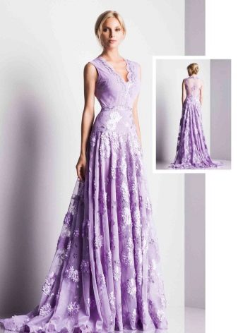 Lilac haljina za plavušu