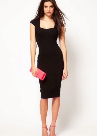 Black office dress for corporate party