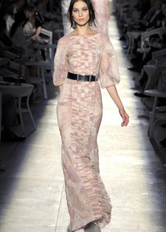 Chanel Tiulowa sukienka w stylu vintage