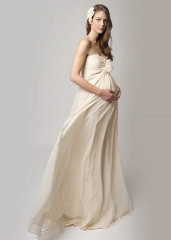 Milky Long Maternity Dress