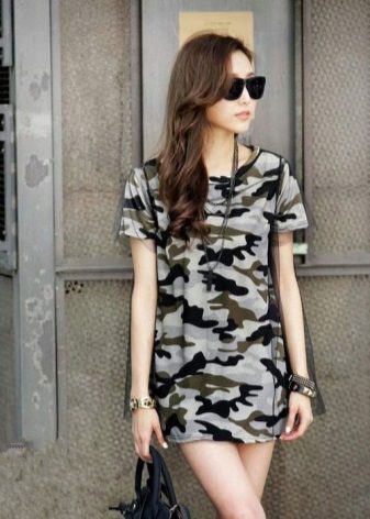 A-line camouflage dress