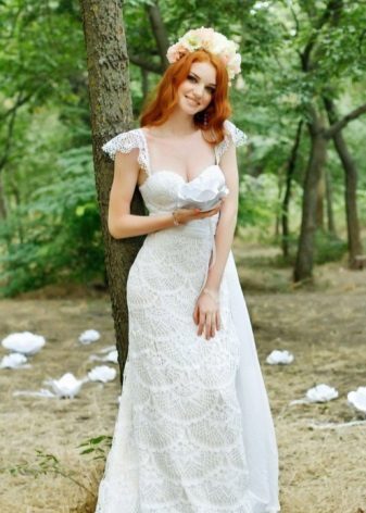 Megzta vestuvinė suknelė Anna Radaeva