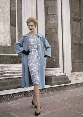 Coat for a dress in the style of the 60s