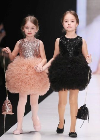 Lush children's dresses with sequins