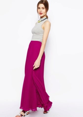 Fuchsia med lång kjol