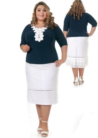 elegant pencil skirt for overweight women