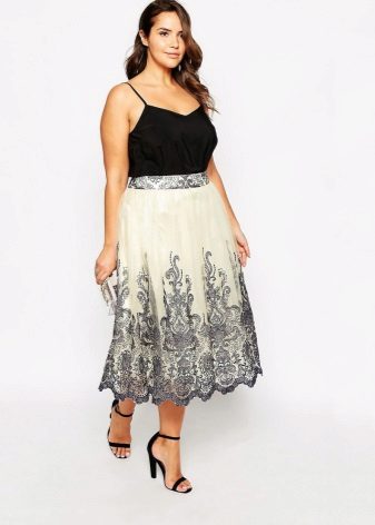 Skirt for overweight women