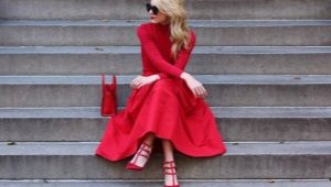 What to wear a red dress with?