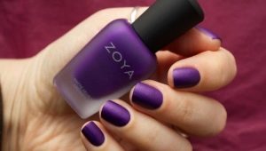 Matte purple manicure - ideas and fashion trends