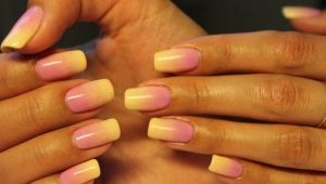 Manicure amarelo-rosa: tendências e soluções incomuns