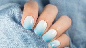 Round nails manicure