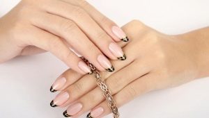 Wzór francuskiego manicure na okrągłych paznokciach