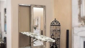 Oglindă cu o masă de călcat: caracteristici, reguli pentru selectare și instalare