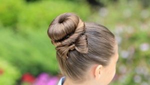 Hairstyles in 5 minutes to school for children with medium hair