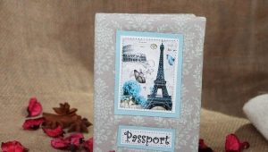 How to make a passport cover using scrapbooking technique?