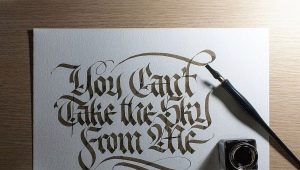 Calligraphie gothique: caractéristiques de style