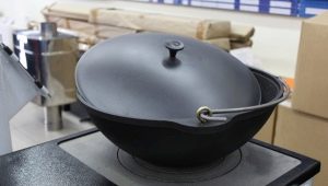 How to choose a plate for a cauldron?