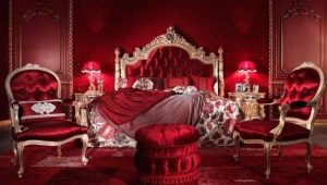 غرفة نوم حمراء: ميزات وأسرار التصميم