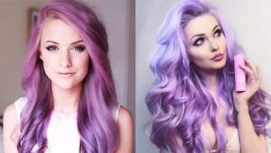 Цвят на косата от лавандула: кой има нужда от сянка и как да боядисвате косата си?