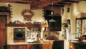 المطبخ العتيقة: قواعد التصميم وأمثلة جميلة