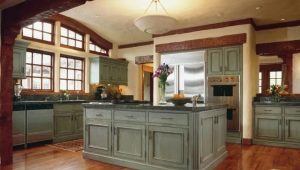 The subtleties of the design of the kitchen in the English style