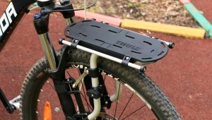 Luggage racks for a bicycle: features, types and selection