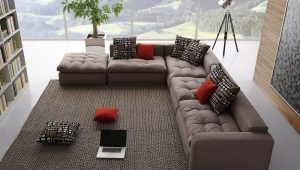 Choose a large sofa in the living room