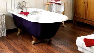 Laminaatti kylpyhuoneessa: ominaisuudet ja valitut säännöt